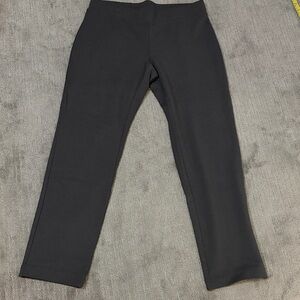 J. Jill Charcoal Straight-Leg Trousers
